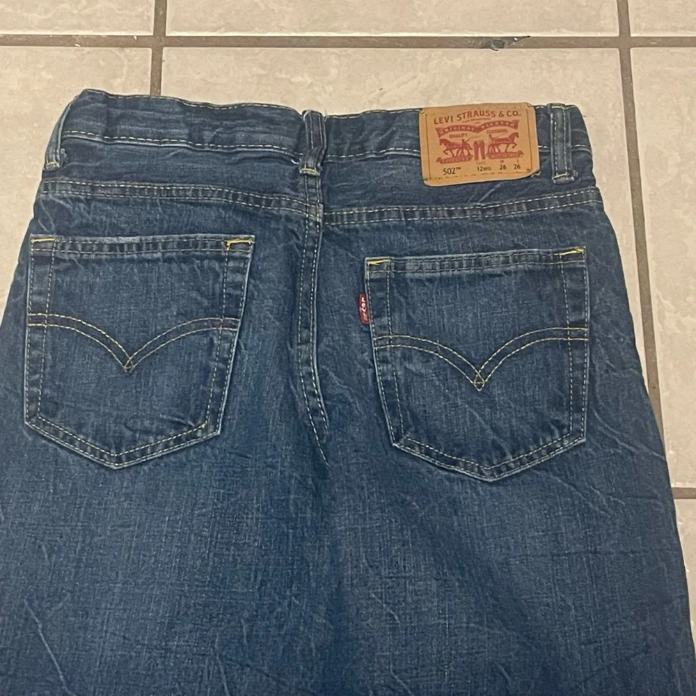 Levi’s 502 Regular Taper Distressed Straight Leg Blue‎ Jeans Size 12 Reg